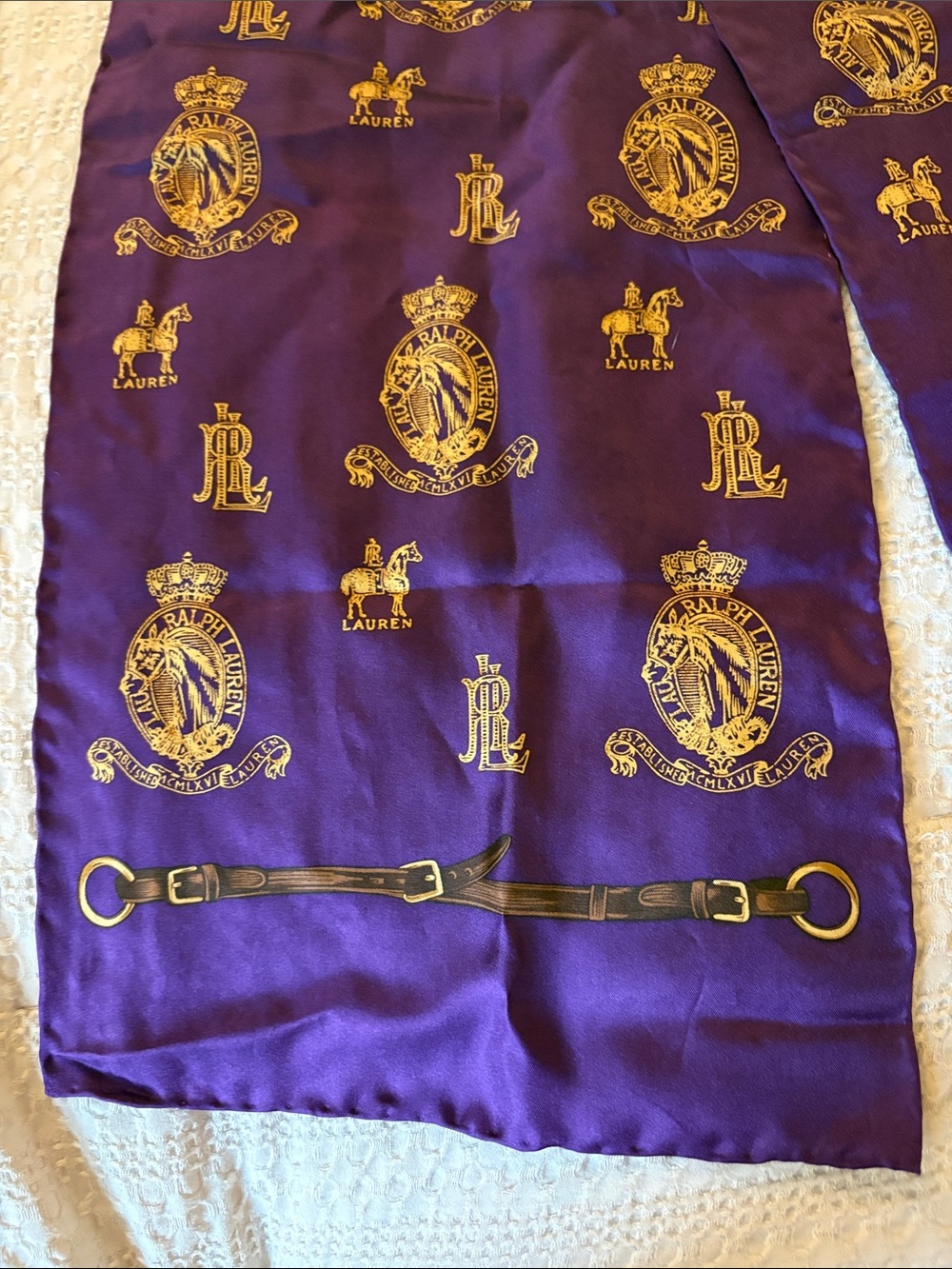 Ralph Lauren vintage equestrian scarf - Picture 4 of 4